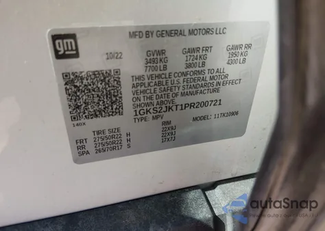 2023 GMC Yukon Xl 4Wd Denali from USA, damaged, VIN 1GKS2JKT1PR200721